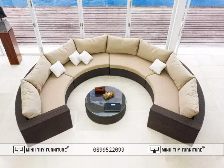 Sản phẩm sofa bán nguyệt của Minh Thy Furniture