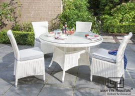 BÀN GHẾ CAFE NHỰA GIẢ MÂY MT2A114