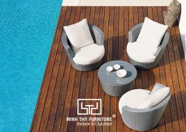 GHẾ HỒ BƠI NHỰA GIẢ MÂY 407