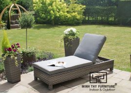 Ghế hồ bơi nhựa giả mây MT436