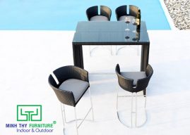 BÀN GHẾ QUẦY BAR MT834