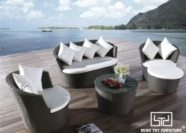 SOFA MÂY NHỰA MT158