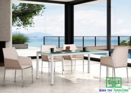 BÀN GHẾ NHỰA GIẢ MÂY MT2A231