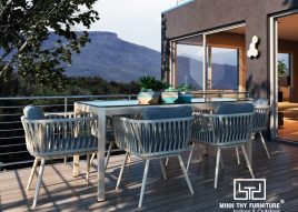 BÀN GHẾ NHỰA GIẢ MÂY MT2A233