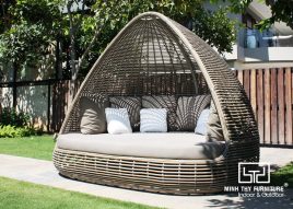 Giường hồ bơi mây nhựa MT 4A48