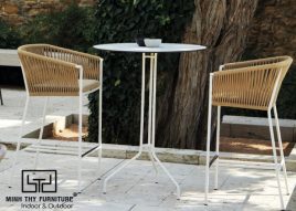 GHẾ QUẦY BAR NHỰA GIẢ MÂY MT862