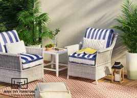 BÀN GHẾ NHỰA GIẢ MÂY MT2A247