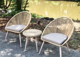 BÀN GHẾ NHỰA GIẢ MÂY MT2A266