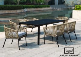 BÀN GHẾ NHỰA GIẢ MÂY MT2A254