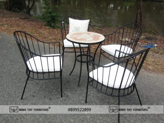 Bộ bàn ghế sắt BGS 409