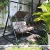 xích đu đôi nhựa giả mây ngoài trời MT 956