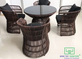 Bàn ghế giả mây MT 2a240