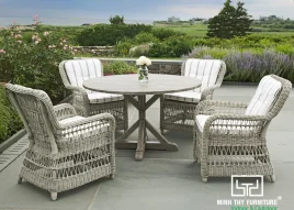 Bàn ghế mây nhựa ngoài trời MT 2A278