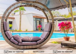 giường hồ bơi mây nhựa MT 4A70