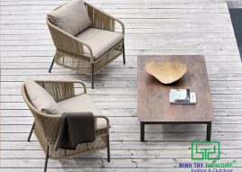 Bộ bàn ghế dây dù ngoài trời MT 2000