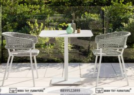 Bộ bàn ghế mây nhựa ngoài trời MT 2011