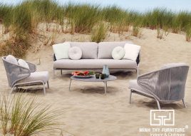 bộ sofa mây nhựa ngoài trời MT 1006
