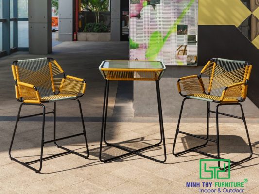 Bộ bàn ghế bar sử dụng ngoài trời MT 870