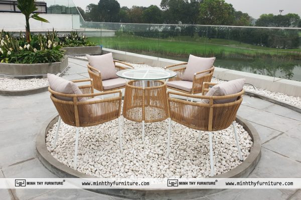 bộ bàn ghế mây nhựa MT 2020